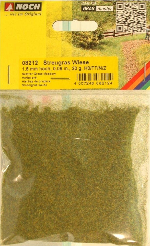 Noch 08212 Static Grass Meadow 20G 1.5mm Noch TRAINS - SCENERY