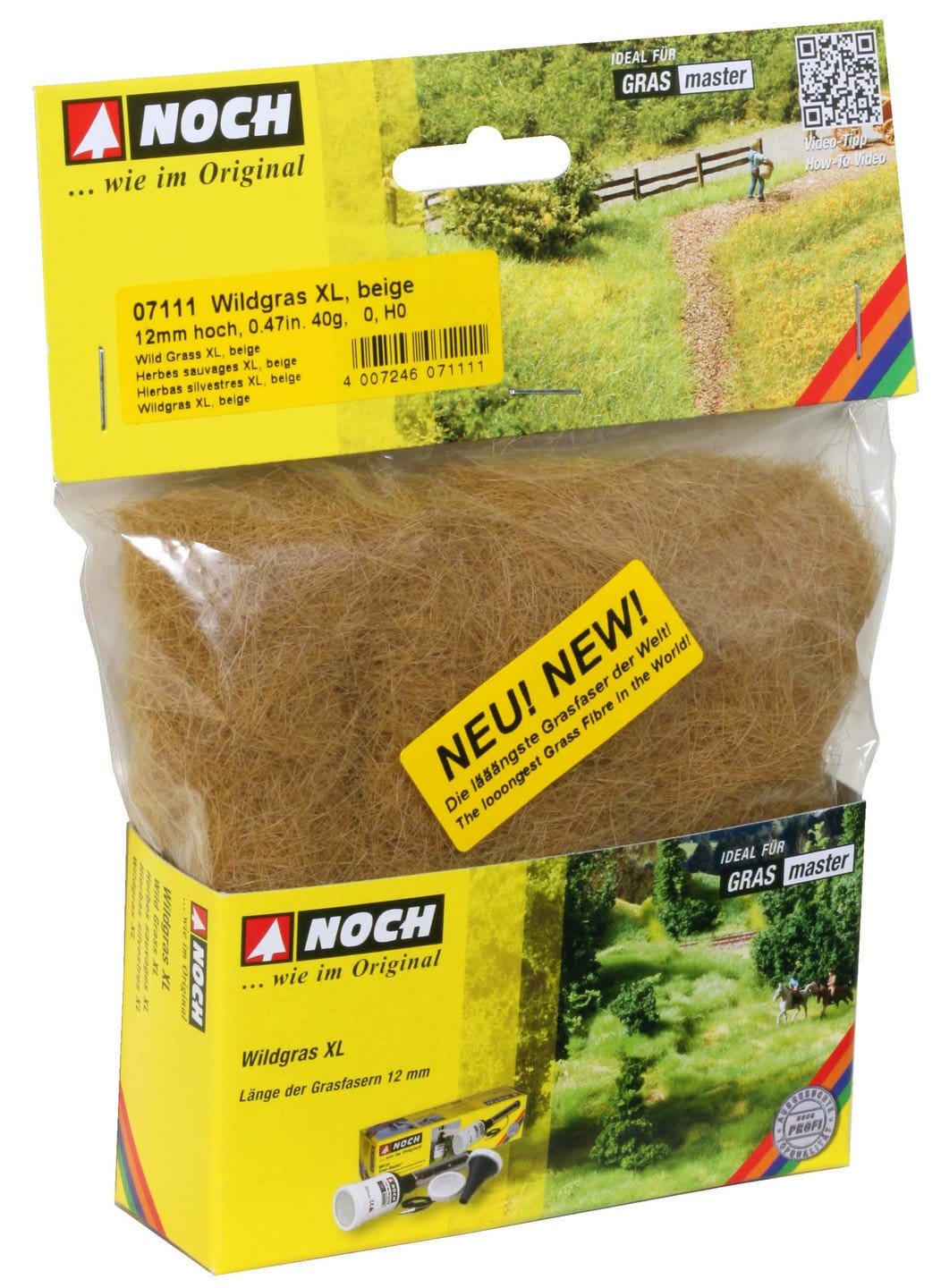 Noch 07111 HO Wild Grass XL Beige 12mm 40g - Hobbytech Toys