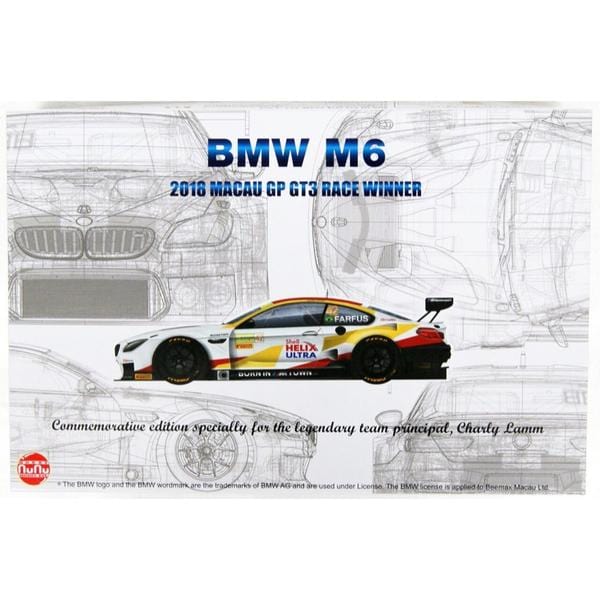 NuNu 24008 Kit 1/24 BMW M6 GT3 Special Edition No.3 Goodbye Charly Team Schnitzer NuNu PLASTIC MODELS