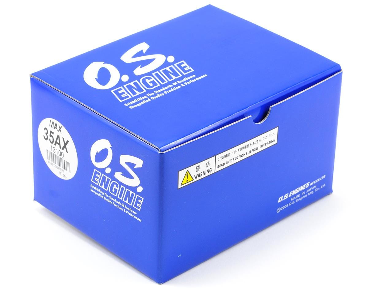 OS Engines MAX 35AX Nitro Aircraft Engine, .35 Size w/ E-3080 Silencer - Hobbytech Toys