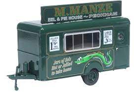 Oxford 1/76 Mobile Trailer M.Manze Jellied Eels - Hobbytech Toys