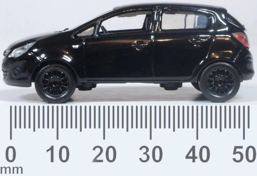 Oxford 76VC004 1/76 Black Vauxhall Corsa - Hobbytech Toys