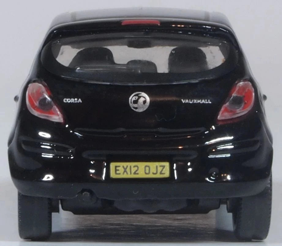 Oxford 76VC004 1/76 Black Vauxhall Corsa - Hobbytech Toys