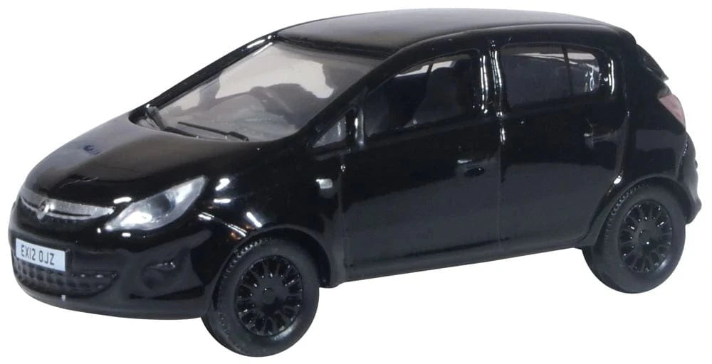 Oxford 76VC004 1/76 Black Vauxhall Corsa - Hobbytech Toys