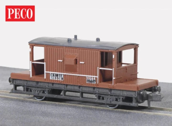 Peco NR28B N Brake Van BR Bauxite - Hobbytech Toys