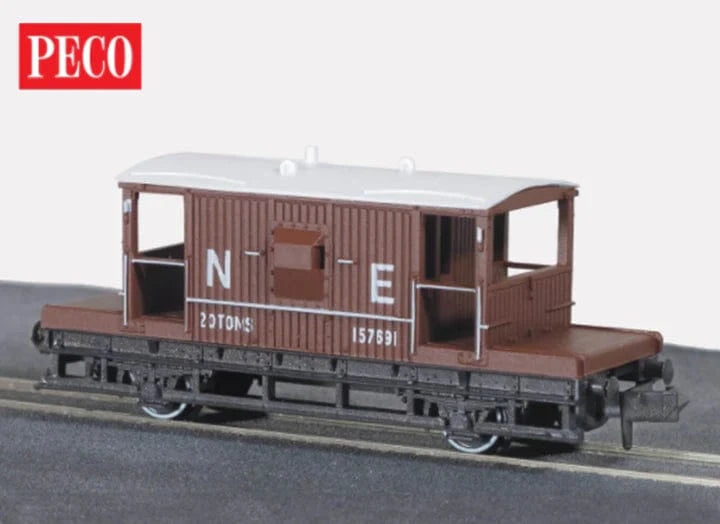 Peco NR28E N Brake Van NE Bauxite - Hobbytech Toys