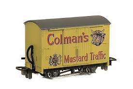 Peco OO-9 Box Van Colemans Mustard Peco TRAINS - HO/OO SCALE
