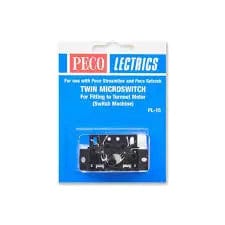Peco PL-15 Twin Microswitch Peco TRAINS - HO/OO SCALE