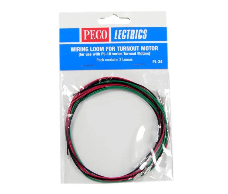 Peco PL-34 Wiring Loom For PL-10 Turnout Motor Peco TRAINS