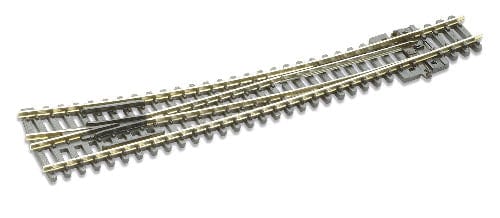 Peco SL-386 N R/H Curved Turnout Peco TRAINS - N SCALE