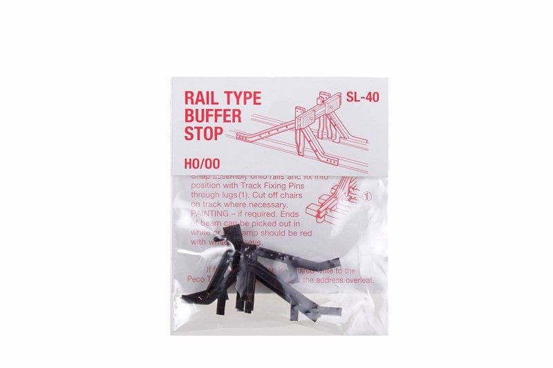 Peco SL-40 HO/OO Rail Buffer Stop Kit Peco TRAINS - HO/OO SCALE