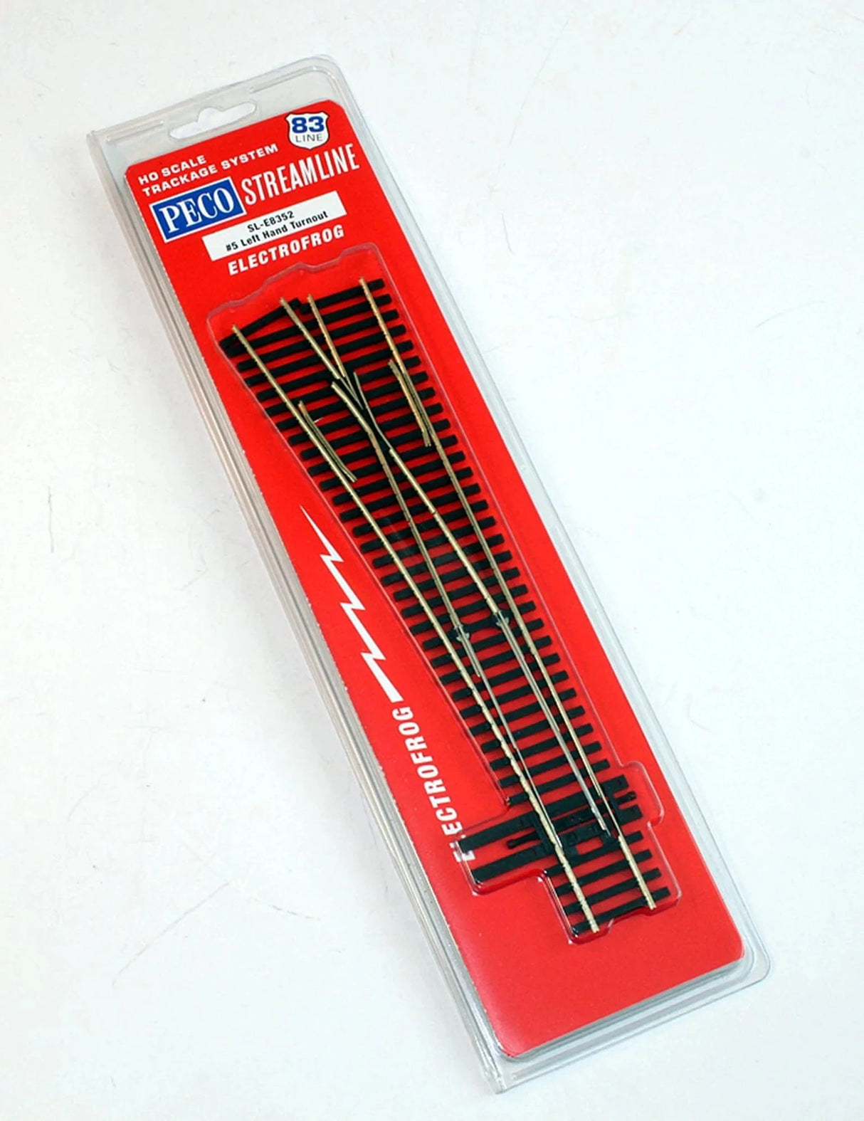 Peco SL-E8352 HO Code 83 #5 Left Hand Electrofrog Point - Hobbytech Toys