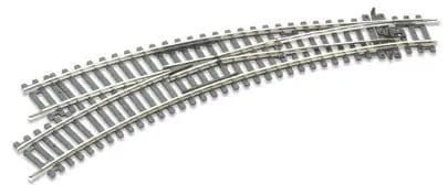 Peco ST-245 HO/OO Set Track L/H Curved Point Peco TRAINS - HO/OO SCALE