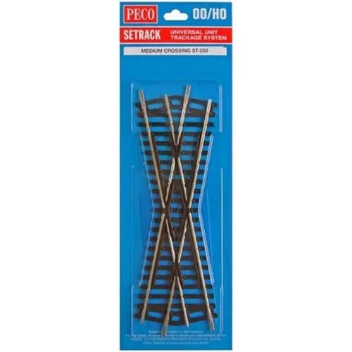 Peco ST-250 HO/OO Set Track Medium Crossing Peco TRAINS - HO/OO SCALE