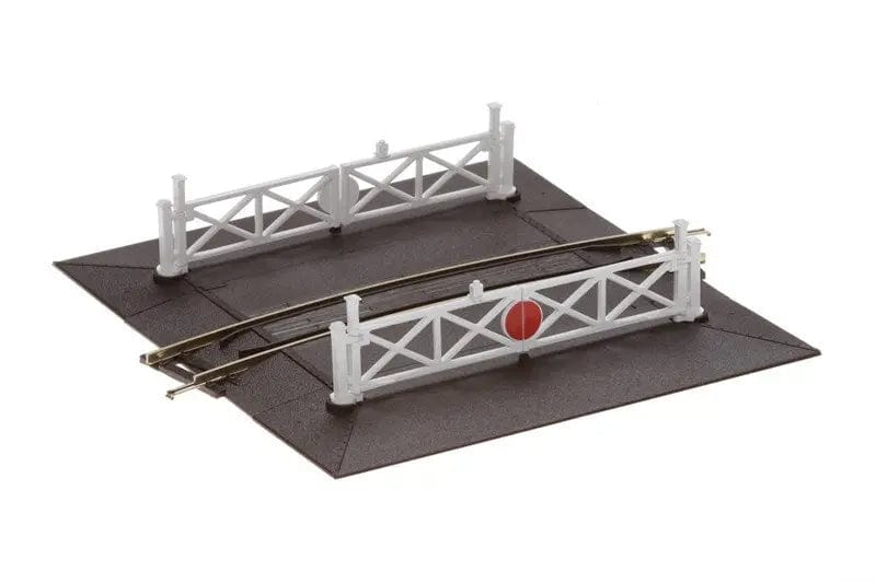 Peco ST-266 HO/OO No 1 Radius Curved Level Crossing Peco TRAINS - HO/OO SCALE