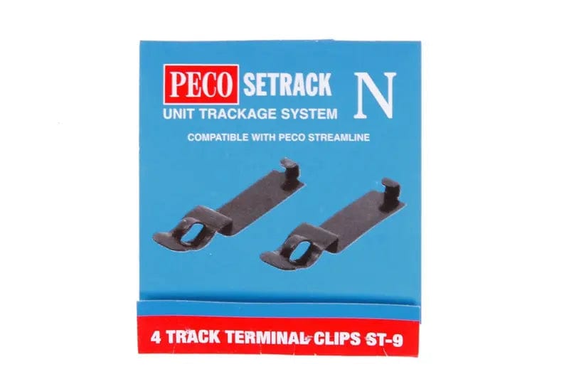 Peco ST-9 N Setrack Terminal Clips (4pcs) Peco TRAINS - N SCALE