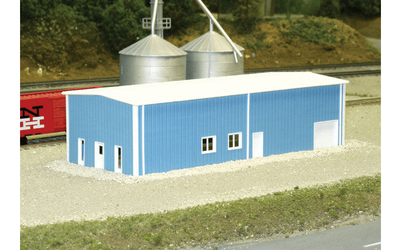 Pikestuff N Pre-Fabricated Warehouse - 30ft x 80ft (blue) - Hobbytech Toys