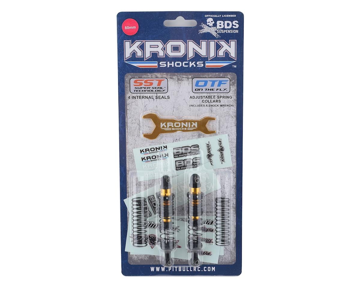 Pit Bull Tires BDS Kronik 80mm Super Shocks (Gold) (2) - Hobbytech Toys