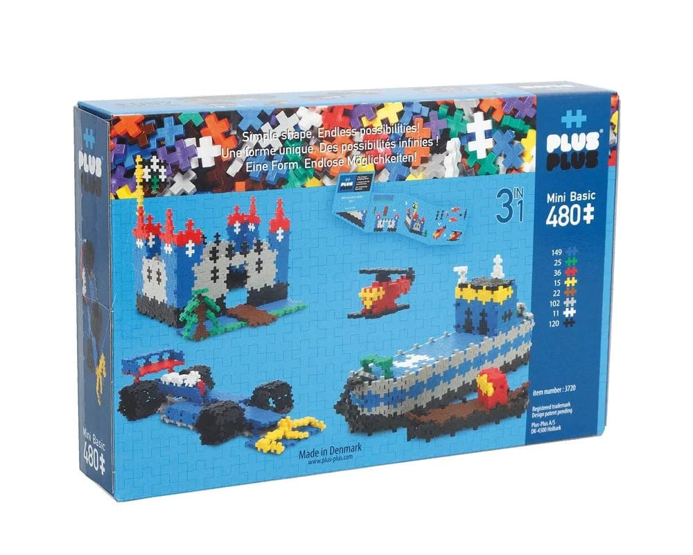 Plus-Plus - Basic - 480pcs - 3in1 - Hobbytech Toys