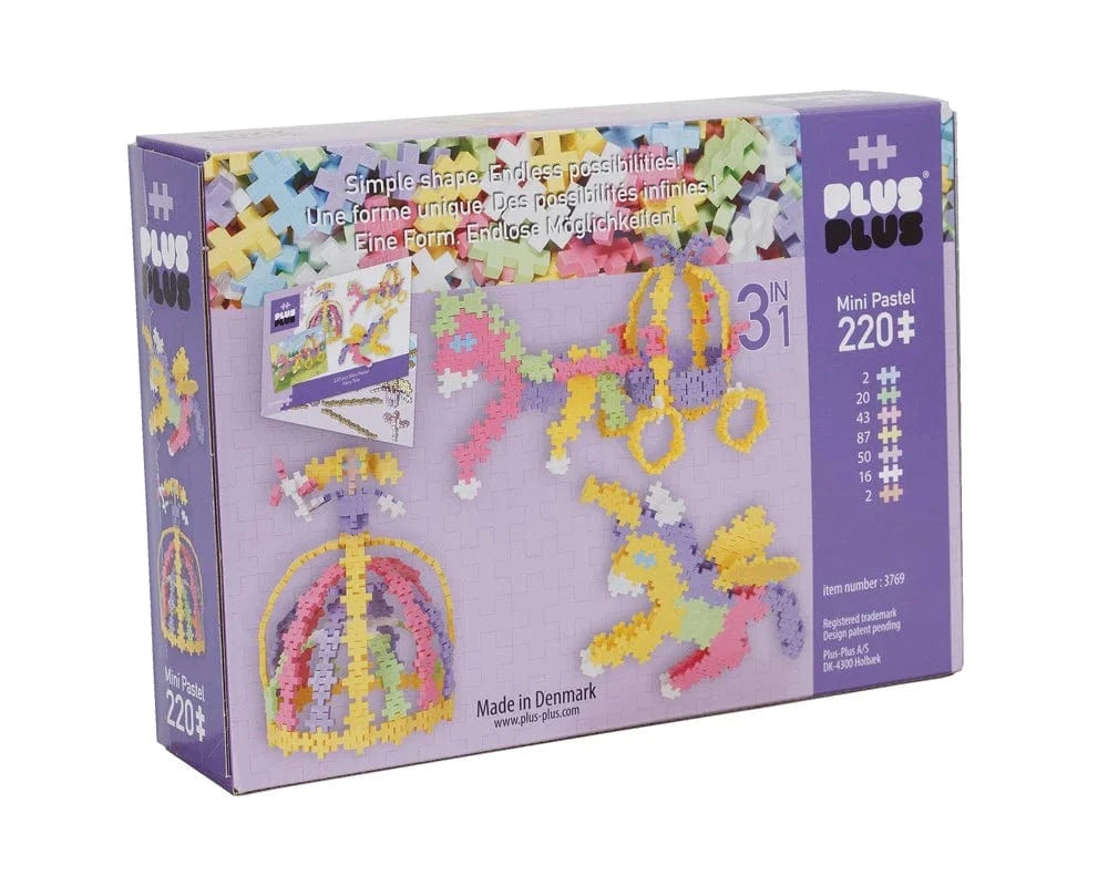 Plus-Plus - Pastel - 3 in 1 - Fairy Tale - 220 pcs - Hobbytech Toys