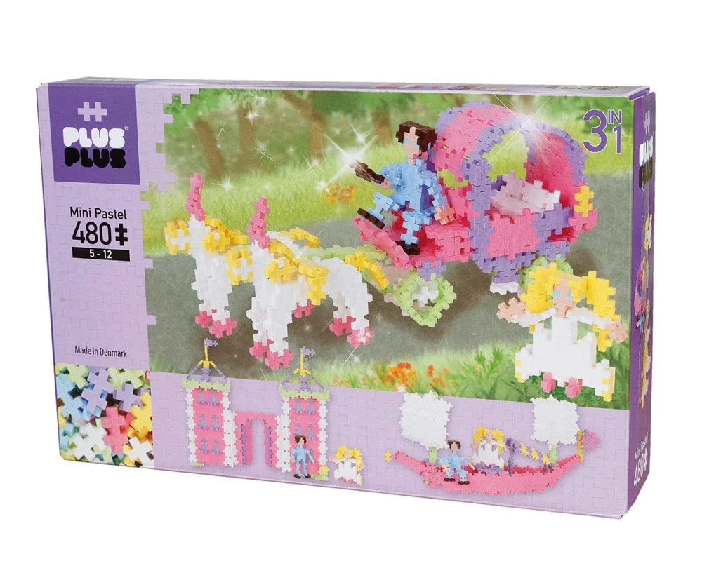Plus-Plus - Pastel - 480 pcs - 3in1 - Princess - Hobbytech Toys