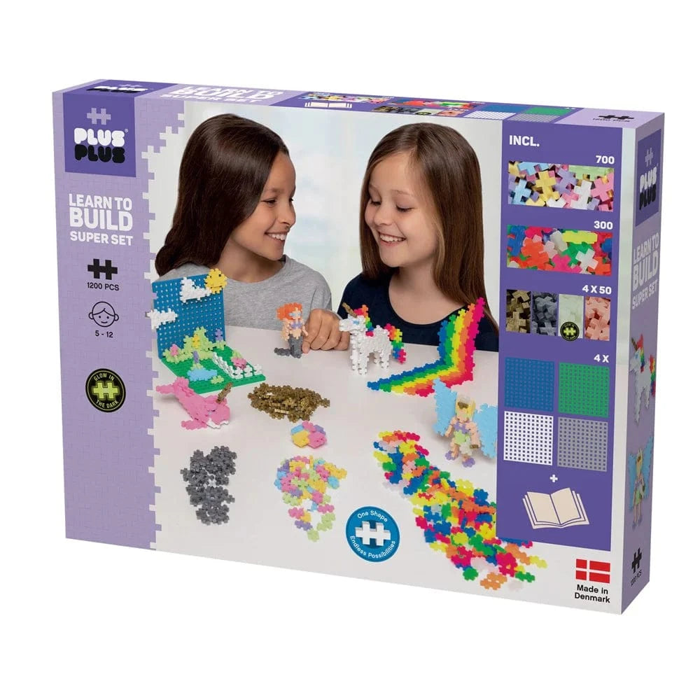Plus-Plus - Pastel - Learn to build Super set - Hobbytech Toys
