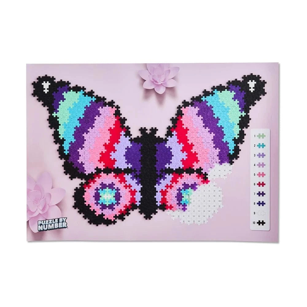 Plus-Plus - Puzzle by Number - Butterfly 800pcs - Hobbytech Toys