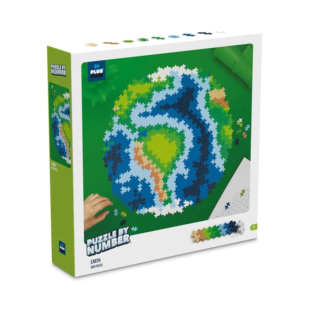 Plus-Plus - Puzzle by Number - Earth 800pcs - Hobbytech Toys