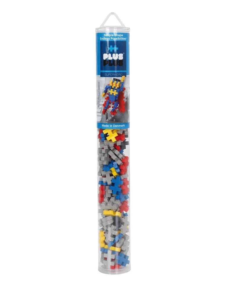 Plus-Plus - Superhero - 100 pcs Tube Plus Plus TOY SECTION