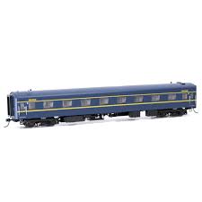 Powerline PC-406E HO 12 BS VR Blue & Gold S Type Carriage Second Art Deco Powerline TRAINS - HO/OO SCALE