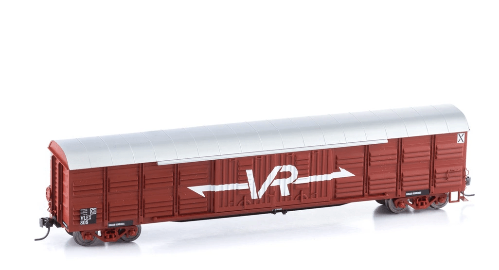 Powerline PD-205A-808 VR VLEX Louvre Van no 808 Red Kadee Coupler Powerline TRAINS - HO/OO SCALE