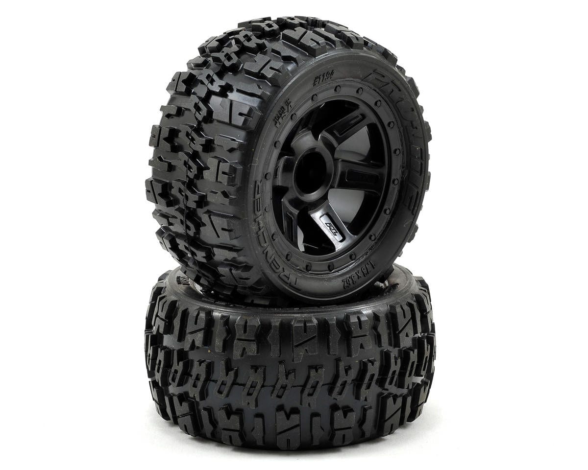Proline 1/16 Trencher 2.2 M2 Tyres Mounted on Desperado Wheels, E-Revo, PR1194-11 - Hobbytech Toys