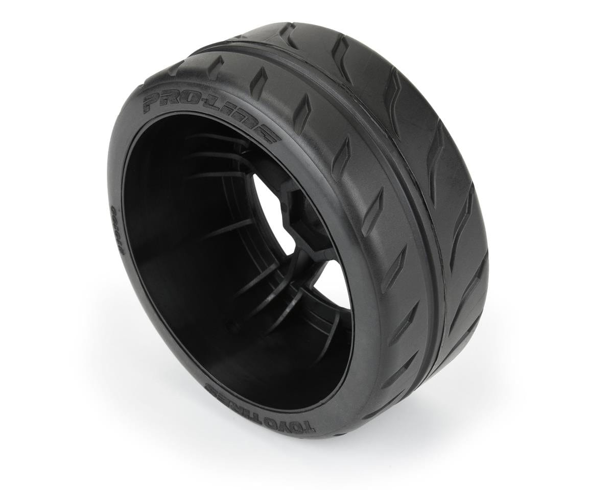 Proline 1/7 Toyo Proxes R888R 42/100 2.9in Belted Tyres Mounted on 17mm Hex, PR10199-10 - Hobbytech Toys