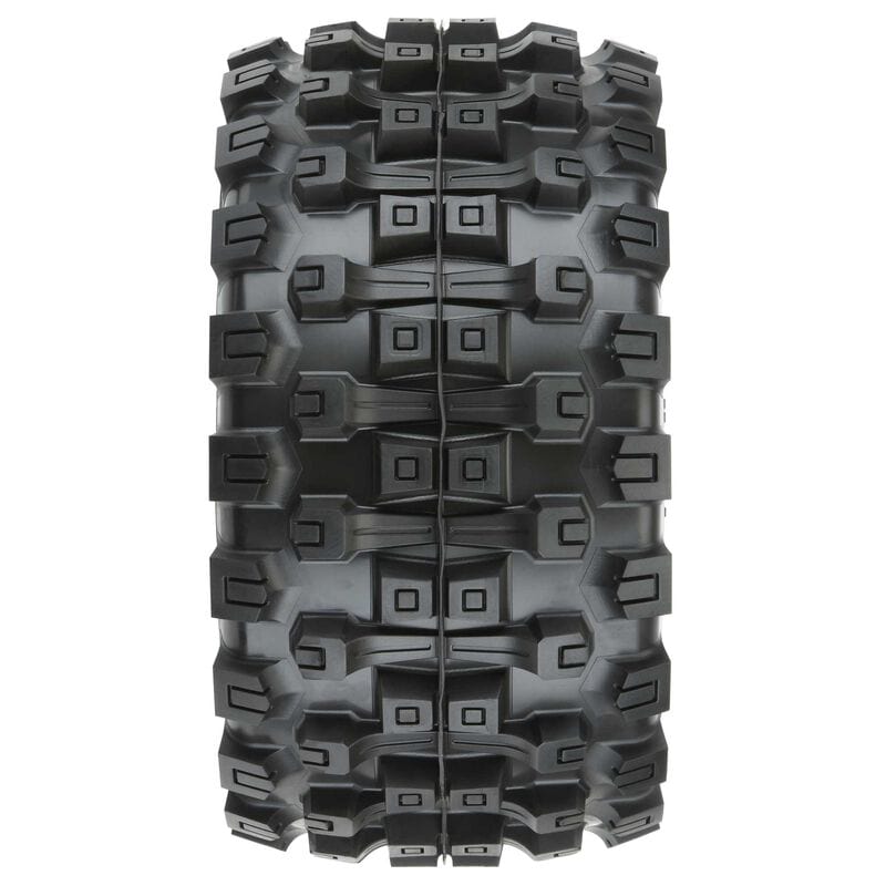 Proline Badlands MX38 HP 3.8in Belted Tyres Mounted on Raid 8x32 Wheels, 17mm Hex, F/R, PR10166-10 - Hobbytech Toys
