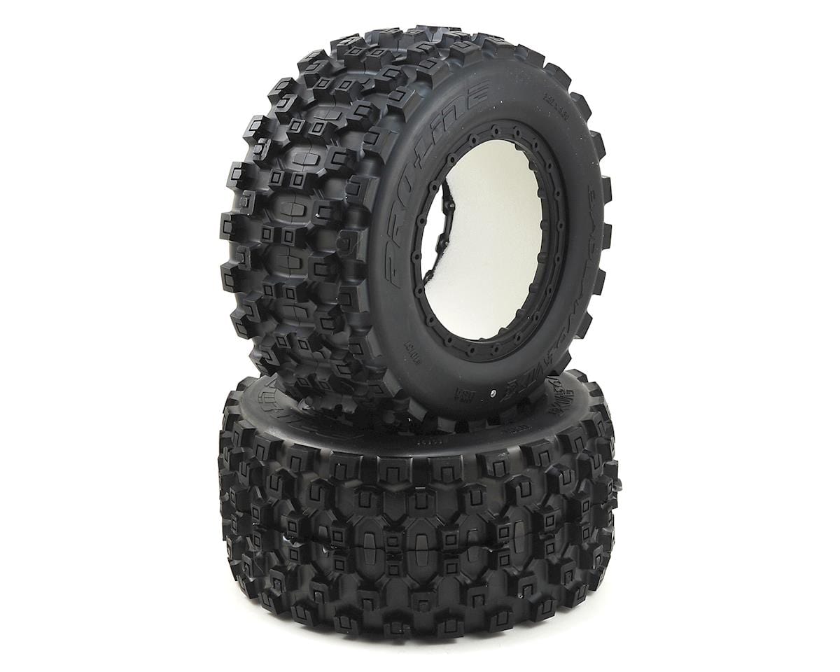 Proline Badlands MX43 Pro-Loc Tyres suit X-Maxx Wheels, PR10131-00 - Hobbytech Toys
