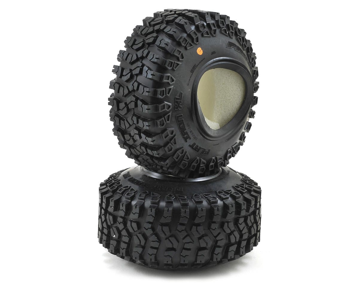 Proline Flat Iron 1.9XL G8 Rock Terrain Truck Tyres On Foam, PR10112-00 - Hobbytech Toys