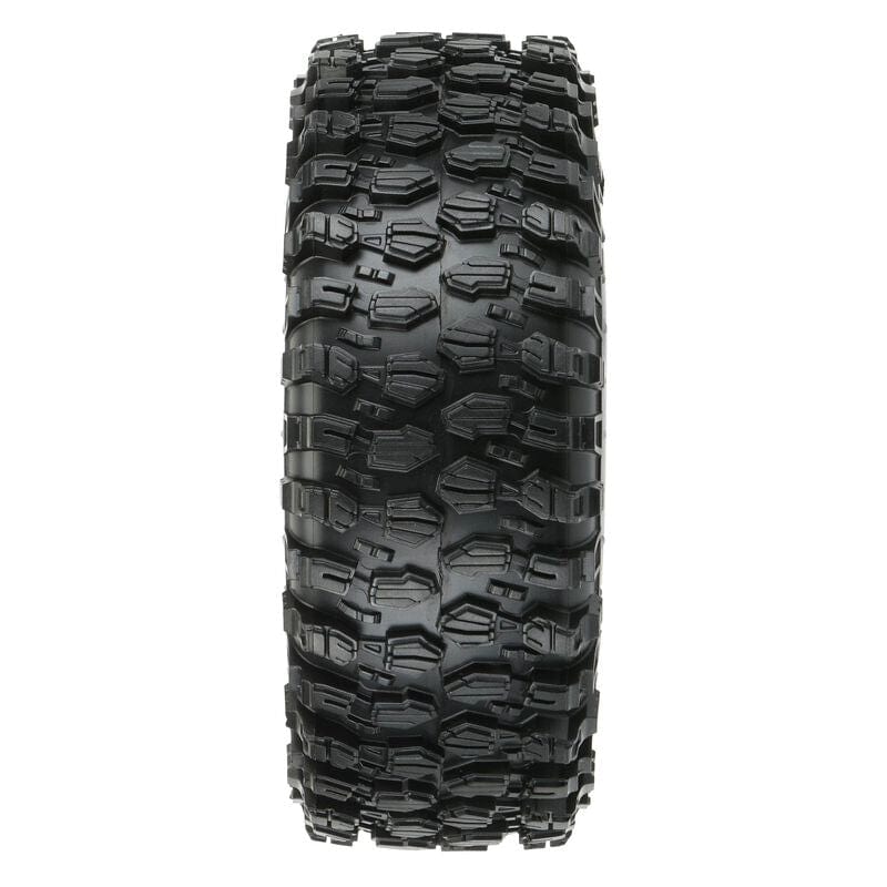 Proline Hyrax 1.9 G8 Tyres Mounted on Impulse Black / Silver Wheels, F/R, PR10128-13 - Hobbytech Toys
