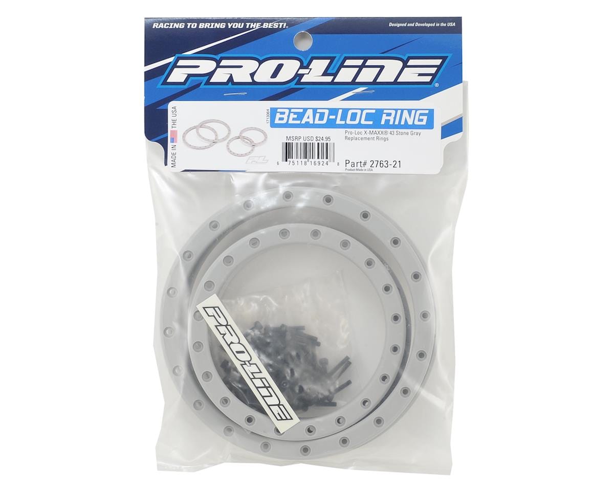 Proline Impulse Pro-Loc Stone Gray Replacement Rings, 2pcs, PR2763-21 - Hobbytech Toys