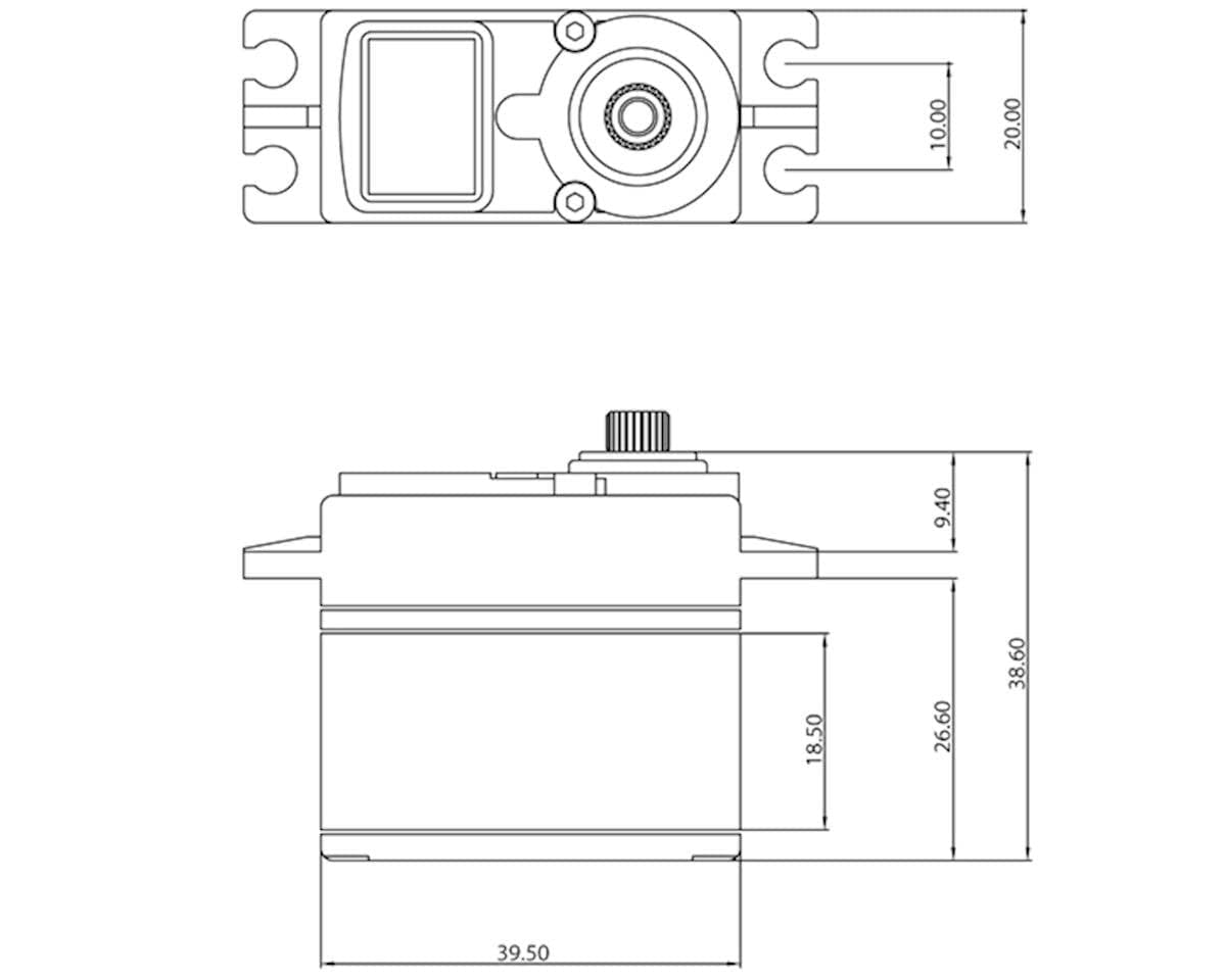 ProTek RC 100T Standard Digital High Torque Metal Gear Servo ProTek RC RADIO GEAR