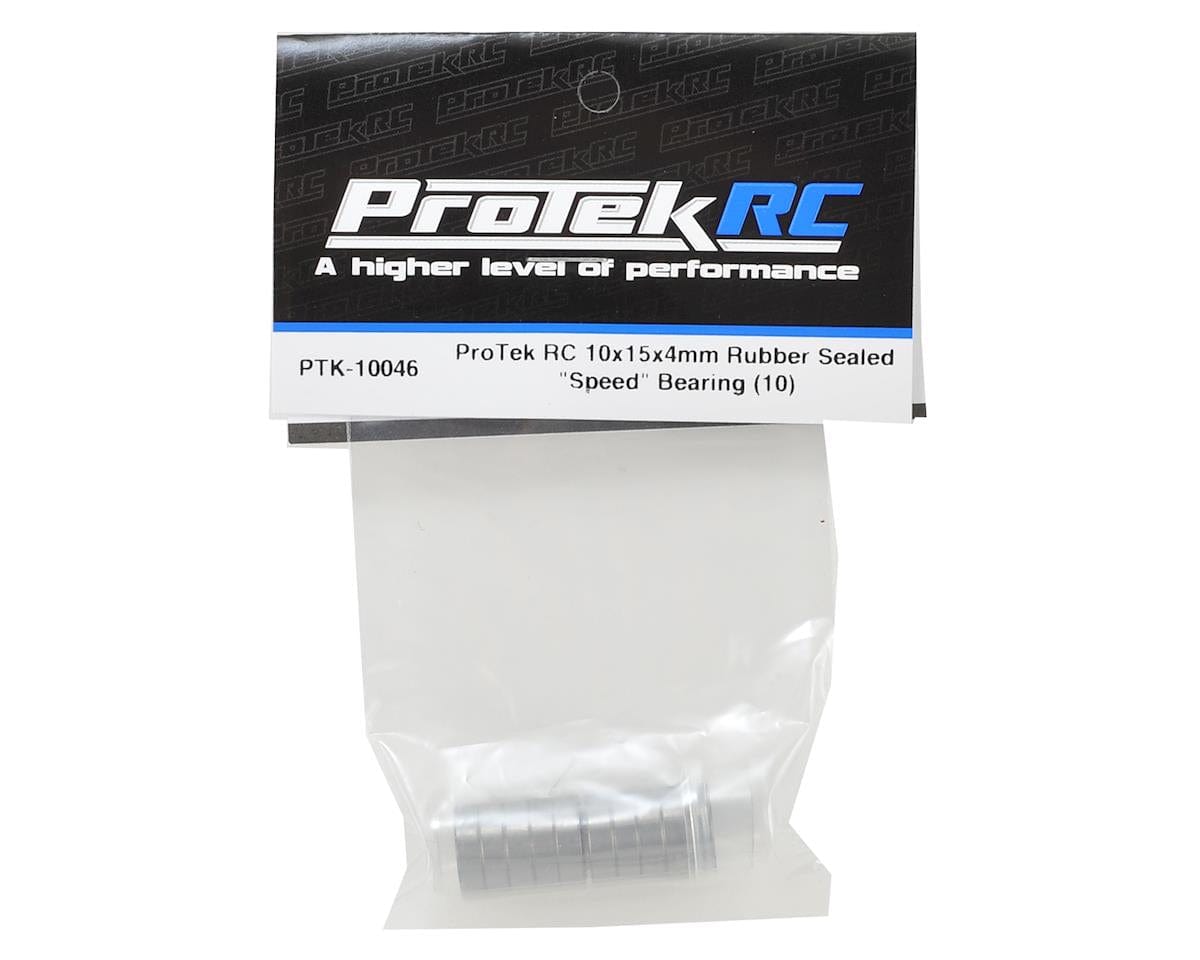 ProTek RC 10x15x4mm Rubber Sealed "Speed" Bearing (10) - Hobbytech Toys