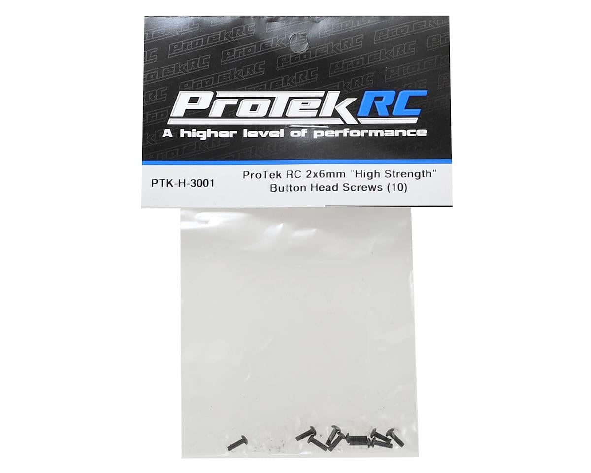 ProTek RC 2x6mm "High Strength" Button Head Screws (10) - Hobbytech Toys