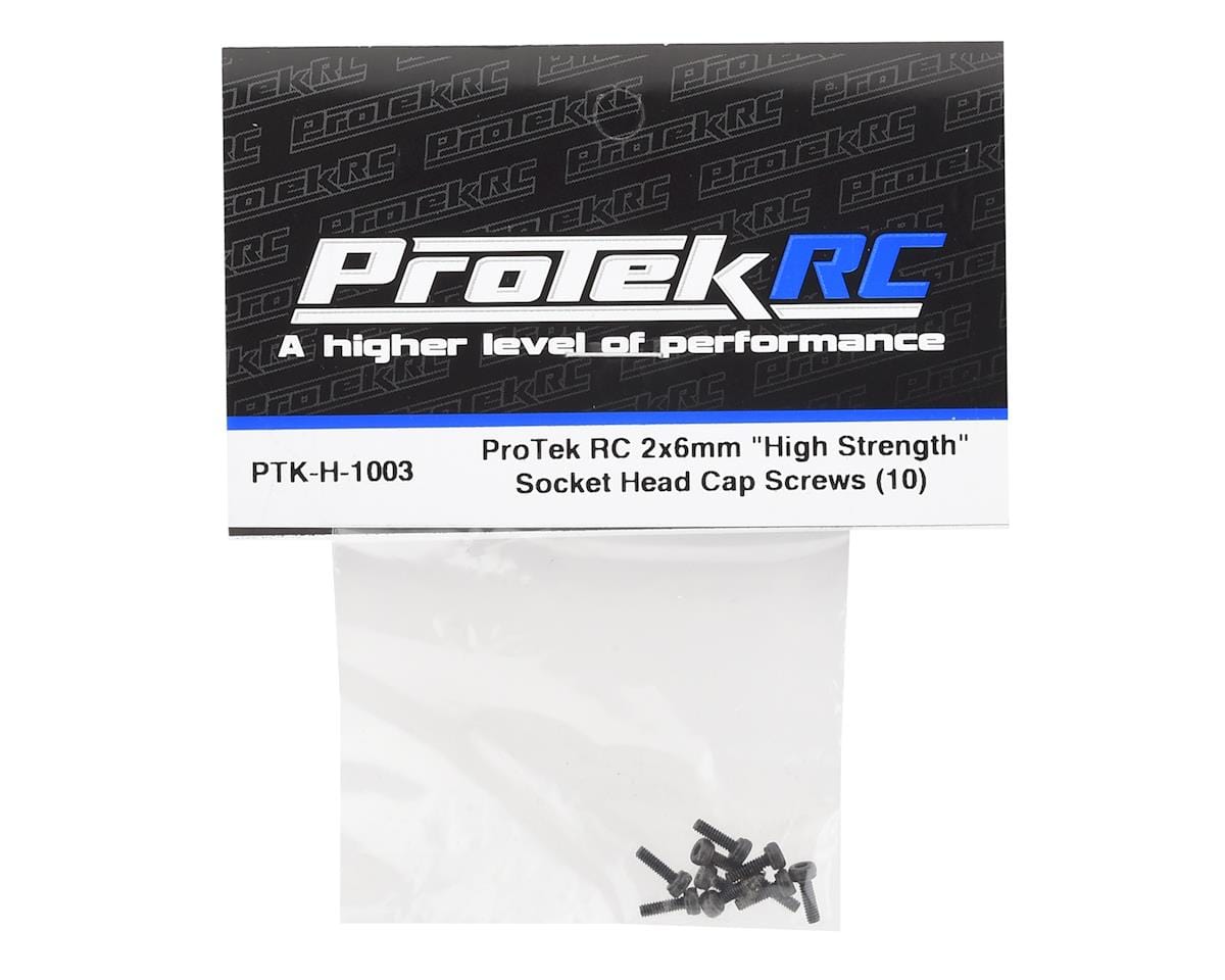 ProTek RC 2x6mm "High Strength" Socket Head Cap Screw (10) - Hobbytech Toys