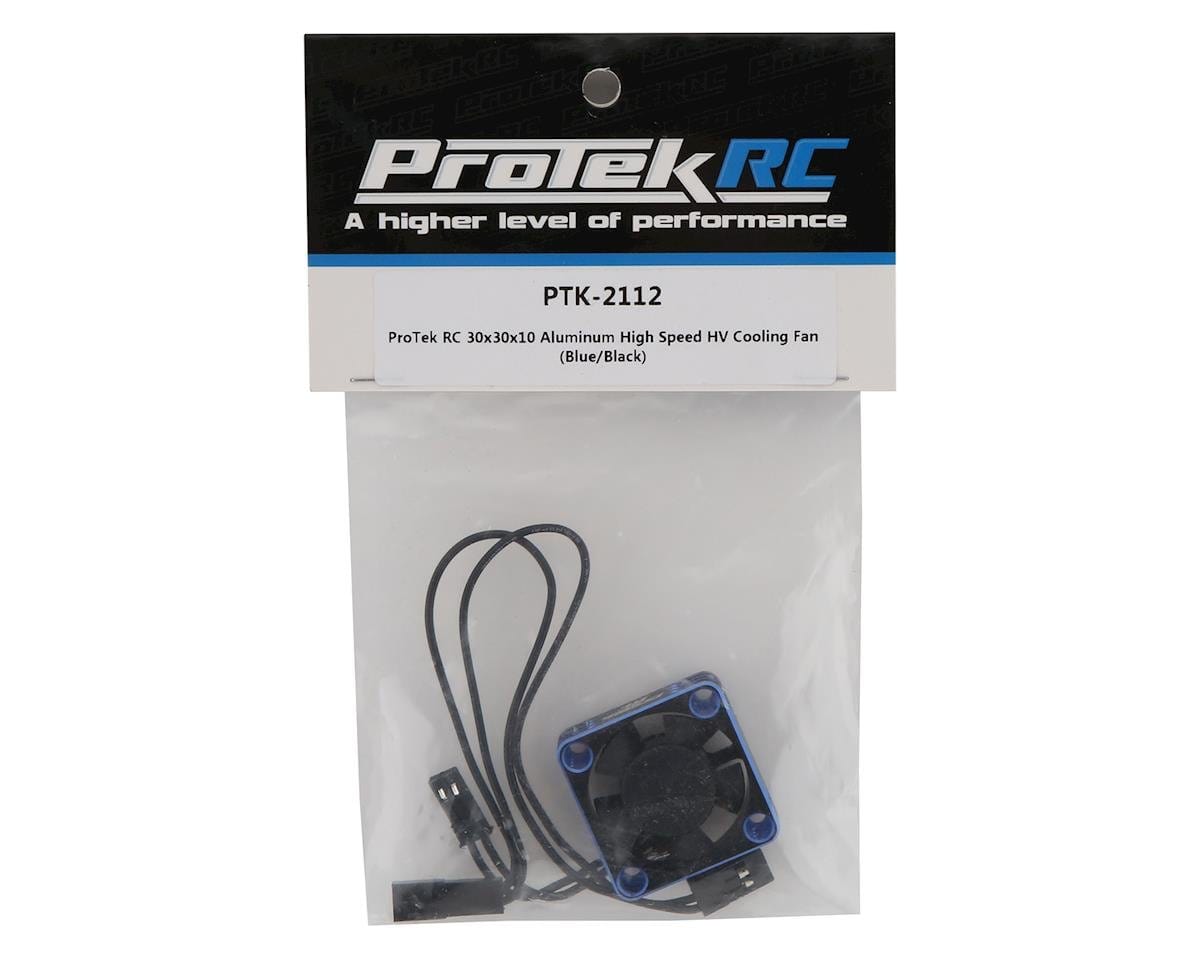 ProTek RC 30x30x10mm Aluminum High Speed HV Cooling Fan (Blue/Black) ProTek RC RC CARS - PARTS