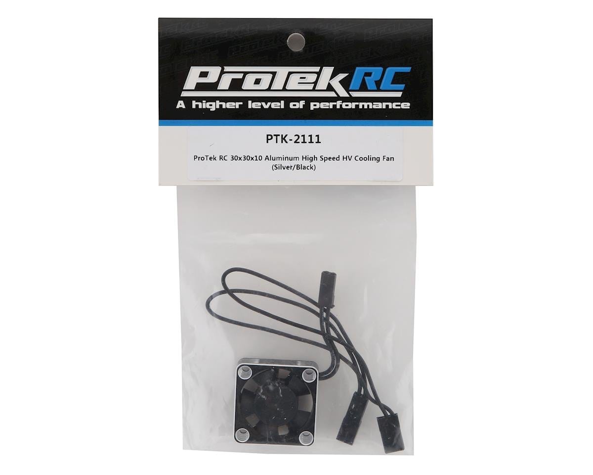 ProTek RC 30x30x10mm Aluminum High Speed HV Cooling Fan (Silver/Black) ProTek RC RC CARS - PARTS