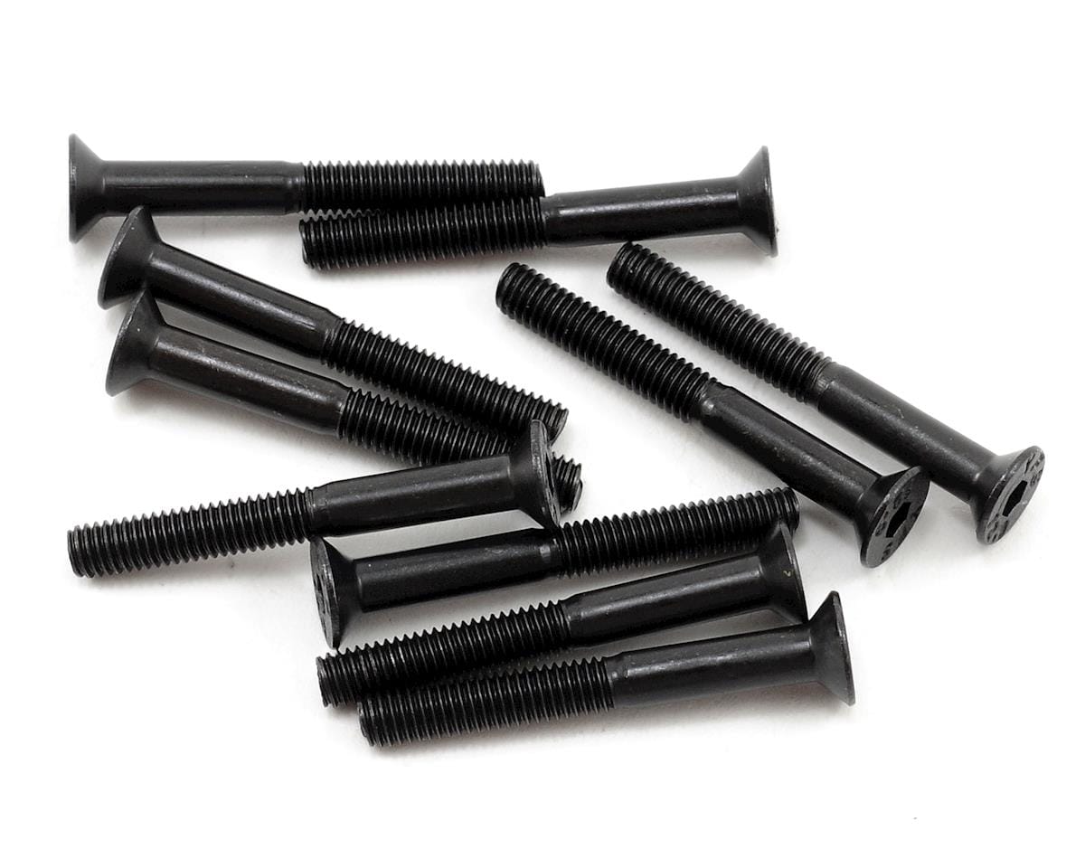 ProTek RC 3x25mm "High Strength" Flat Head Screws (10) - Hobbytech Toys