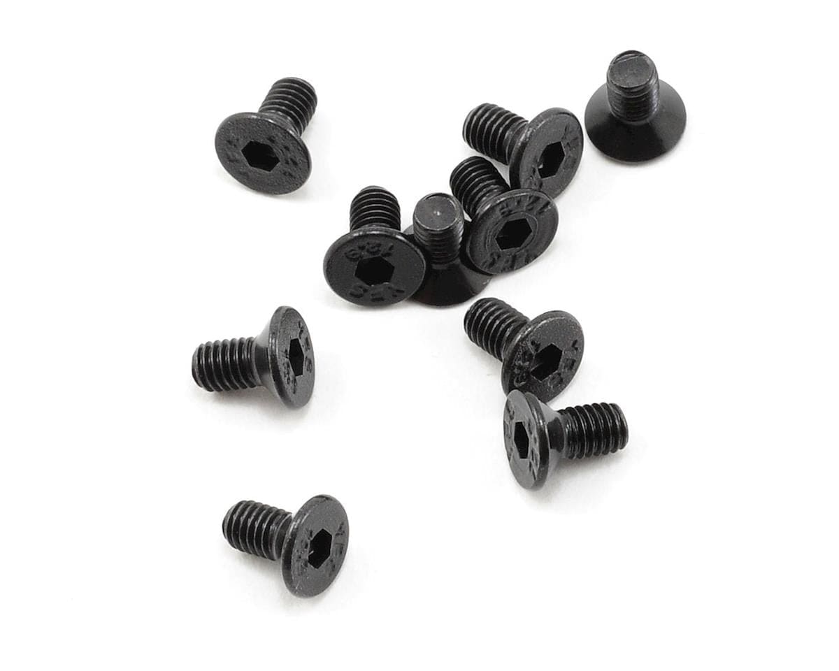 ProTek RC 3x6mm "High Strength" Flat Head Screws (10) - Hobbytech Toys