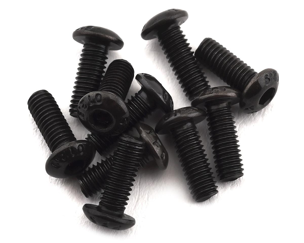 ProTek RC 3x8mm "High Strength" Button Head Screws (10) - Hobbytech Toys