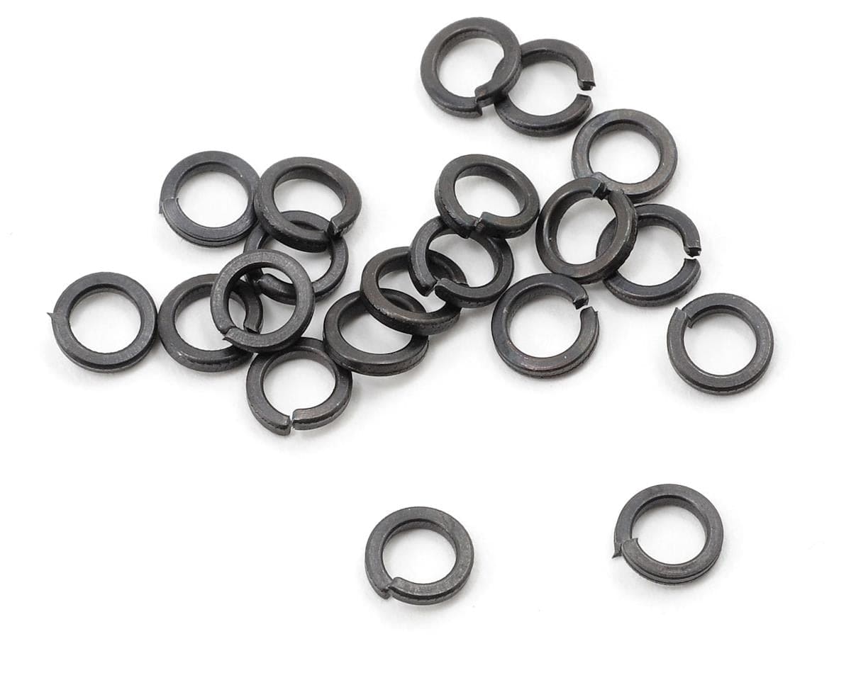 ProTek RC 4mm "High Strength" Black Lock Washers (20) - Hobbytech Toys