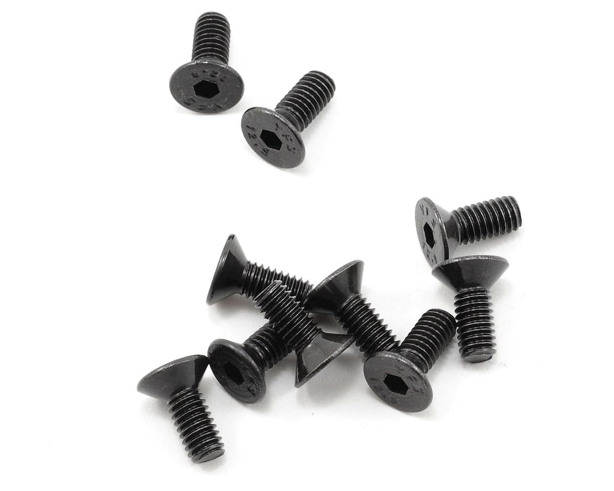 ProTek RC 4x10mm "High Strength" Flat Head Screws (10) - Hobbytech Toys