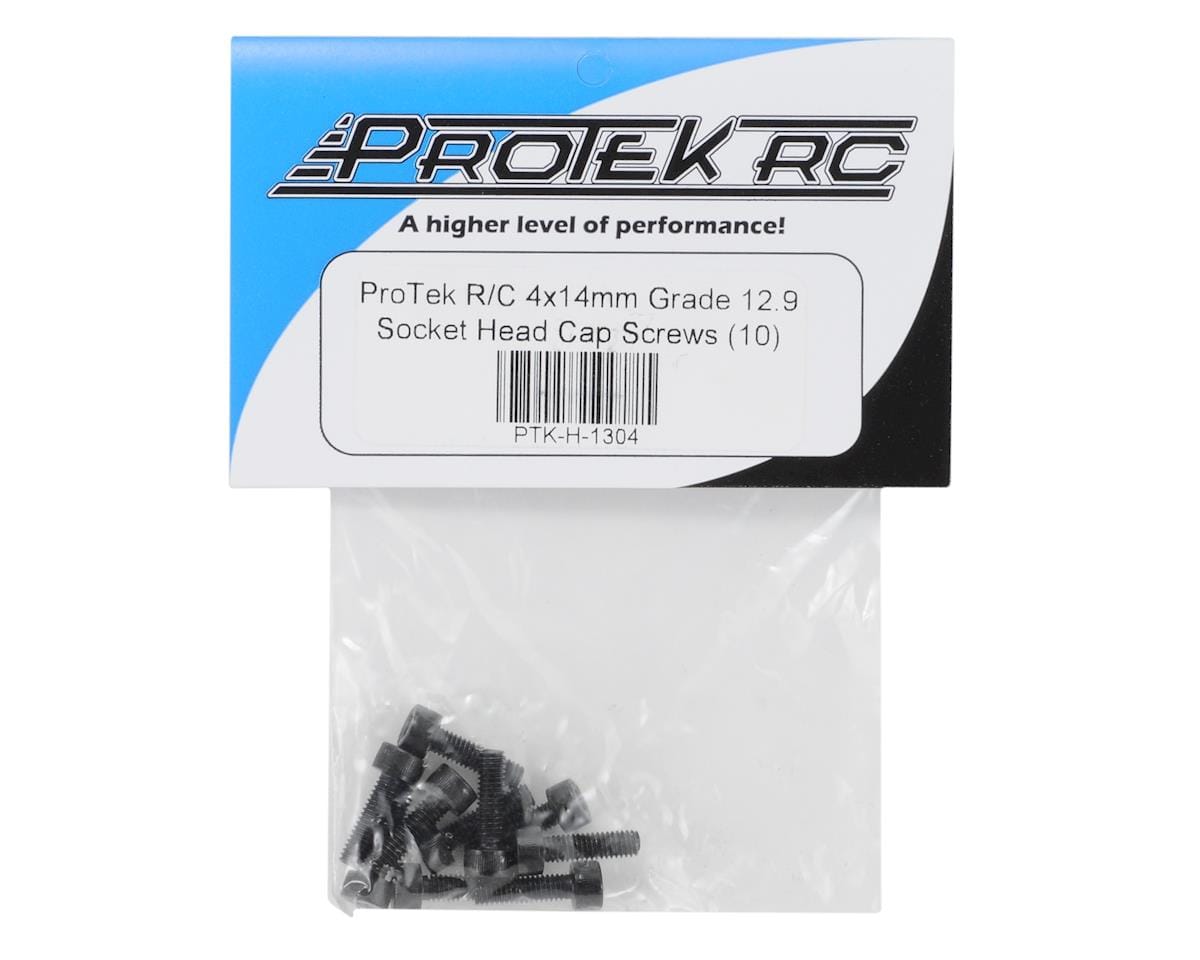 ProTek RC 4x14mm "High Strength" Socket Head Cap Screws (10) - Hobbytech Toys